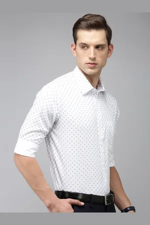Park Avenue Men Printed Pure Cotton Formal Shirt
