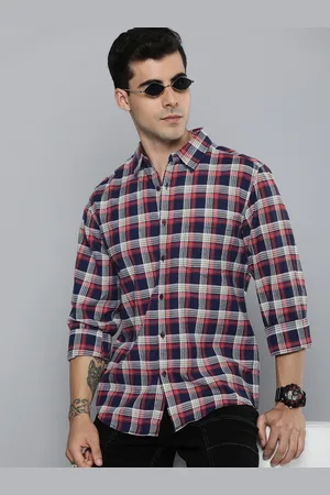 The Roadster Life Co. Men Classic Tartan Checked Casual Shirt