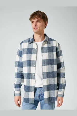 Koton Men Tartan Checks Opaque Checked Casual Shirt