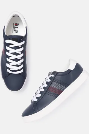 Louis Philippe Men Navy Blue Solid Sneakers