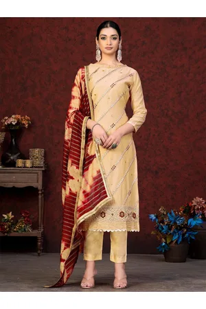 Kalini Ethnic Motifs Embroidered Unstitched Dress Material