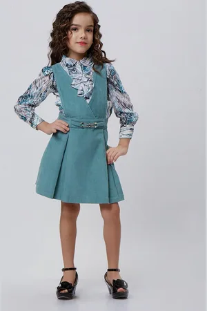 Peppermint Girls Abstract Printed Pinafore Dress