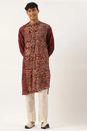 TheEthnic.Co Ethnic Motifs Printed Straight Kurta with Pyjamas