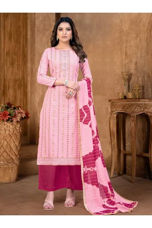 Kalini Ethnic Motifs Woven Design Gotta Patti Detailed Unstitched Dress Material