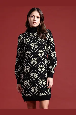 all about you Floral Patterned Jumper Dress