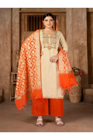 Kalini Ethnic Motifs Embroidered Unstitched Dress Material