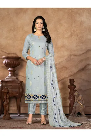 Kalini Ethnic Motifs Woven Design Zari Banarasi Jacquard Unstitched Dress Material