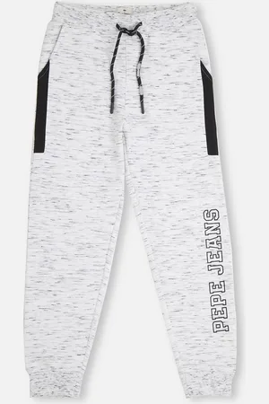 Pepe Jeans Boys Mid-Rise Typography Pure Cotton Joggers