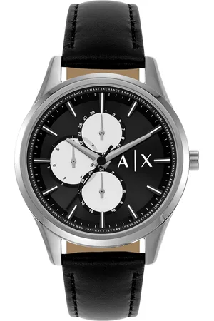 Armani Exchange Men Printed Dial & Leather Straps Analogue Watch AX1872