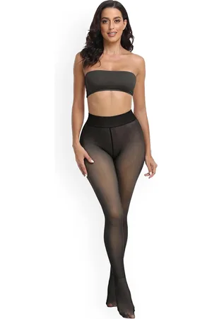 AlexVyan Dual Tone Fleece Thermal Warm Winter Stockings