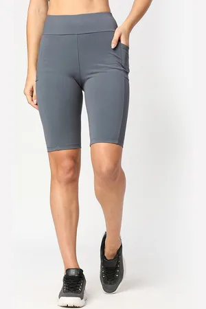 LAASA  SPORTS Women Slim Fit High-Rise Training Or Gym Dri-FIT Sports Shorts