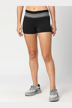 LAASA  SPORTS Women Skinny Fit High-Rise Training Or Gym Dri-FIT Sports Shorts