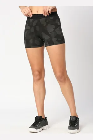 LAASA  SPORTS Women Camouflage Printed Skinny Fit Running Sports Shorts