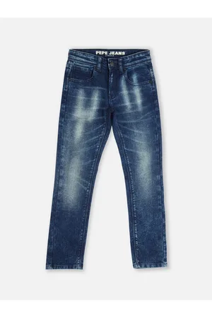 Pepe Jeans Boys Slim Fit Heavy Fade Clean Look Stretchable Jeans
