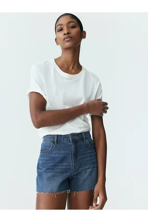 H&M Women Feather Soft Denim Shorts