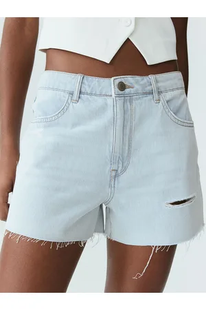 H&M Women Feather Soft Denim Shorts