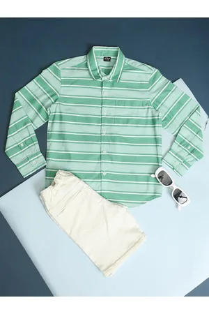 HOOP Boys Conversational Printed Cotton Casual Shirt