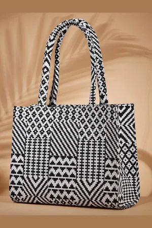 Mast & Harbour Ethnic Motifs Printed Oversized Tote Bag