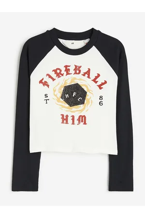 H&M Girls Printed Jersey Top