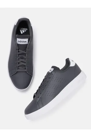 adidas Men Perforated Leather Advantage 3.0 Tennis Shoes