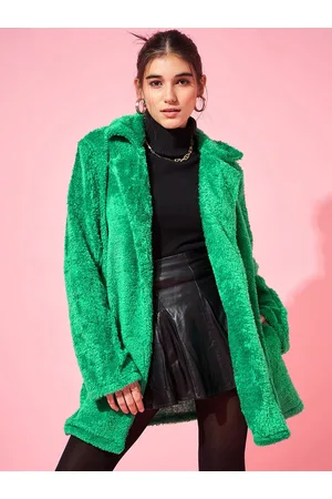 ATHENA Notched Lapel Front-Open Woollen Overcoats