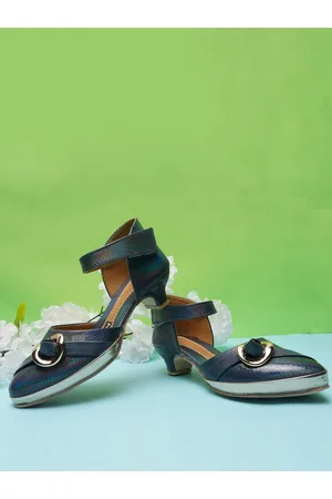BAESD Girls Textured Kitten Heel Pumps