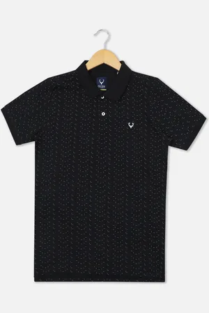 Allen Solly Boys Geometric Printed Polo Collar Cotton T-shirt