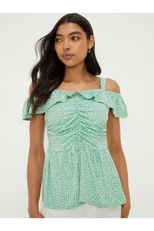 Dorothy Perkins Polka Dot Ruched Top