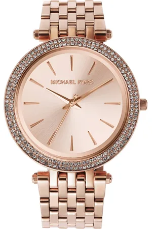 Michael Kors Women Rose Gold-Toned Dial Watch MK3192I