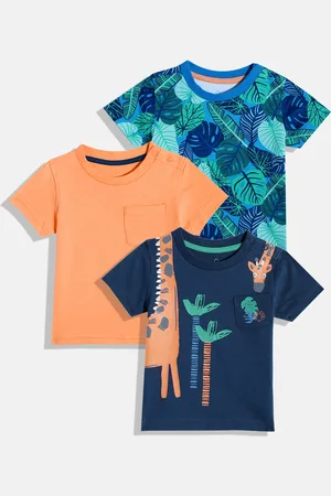 Mothercare Boys Pack of 3 Pure Cotton T-shirts