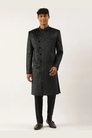 TheEthnic.Co Self-Design Sherwani Set