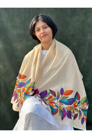 BUTA BUTI Floral Printed Cotton Scarf