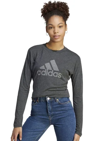 adidas W Winrs Brand Logo Printed Slim-Fit Long Sleeves T-Shirt