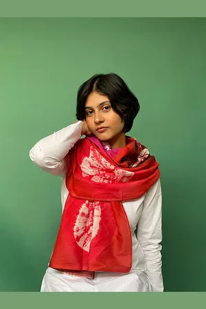 BUTA BUTI Bandhani Dyed Cotton Scarf