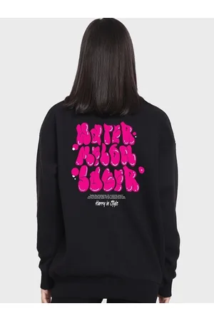 Bewakoof Watermelon Sugar Graphic Printed Oversized Fleece Sweatshirt