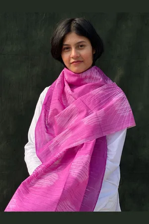 BUTA BUTI Abstract Printed Cotton Scarf