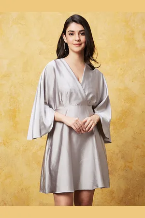 Globus Kimono Style Pleated A Line Party Dress