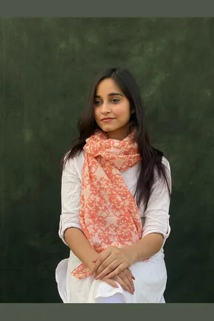 BUTA BUTI Floral Printed Cotton Scarf