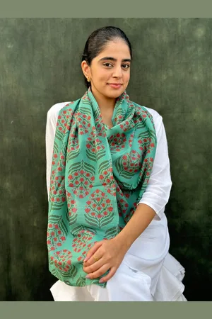 BUTA BUTI Ethnic Motifs Printed Cotton Scarf