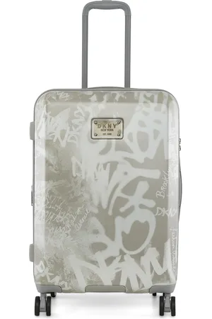 DKNY REBELLION Range Grey and White 24" Medium Hard Trolley Bag