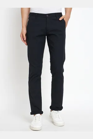 Duke Men Slim Fit Cotton Mid-Rise Chinos Trouser