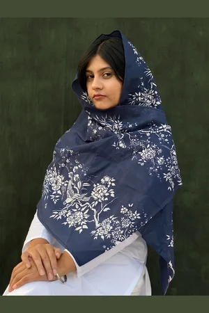 BUTA BUTI Abstract Printed Cotton Scarf
