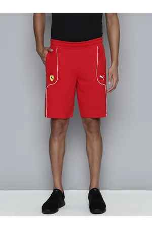 PUMA Men Solid Ferrari Race Pure Cotton Sports Shorts