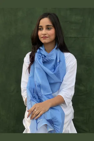 BUTA BUTI Graphic Printed Cotton Scarf
