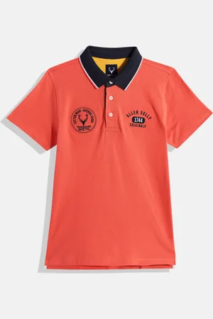 Allen Solly Boys Polo Collar Pure Cotton T-shirt