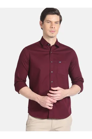Arrow Solid Slim Fit Pure Cotton Casual Shirt