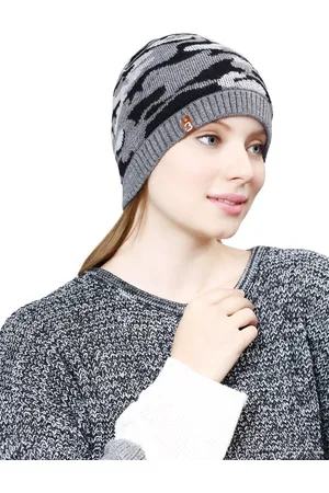 Bharatasya Women Self Design Acrylic Beanie