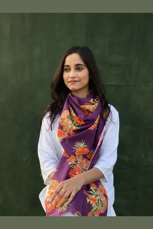 BUTA BUTI Floral Printed Cotton Scarves