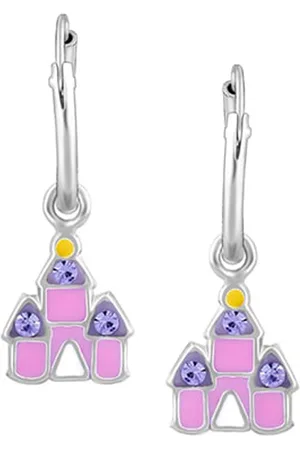 GIVA 925 Sterling Silver Rhodium-Plated Contemporary Hoop Earrings