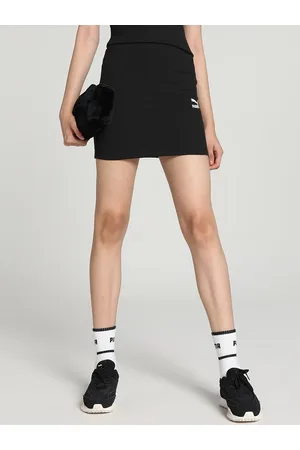 PUMA Classics Ribbed Above Knee Skirt
